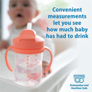 Dr. Brown's Milestones Baby's First Straw Cup 9oz/270Ml, Coral Image 5