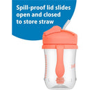 Dr. Brown's Milestones Baby's First Straw Cup 9oz/270Ml, Coral Image 7