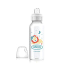 Dr. Brown's Milestones Narrow Sippy Bottle, 100% Silicone Soft Sippy Spout, 8oz/250mL, 6M+, Lion Image 1