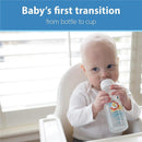 Dr. Brown's Milestones Narrow Sippy Bottle, 100% Silicone Soft Sippy Spout, 8oz/250mL, 6M+, Lion Image 3