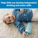 Dr. Brown's Milestones Straw to 360 Convertible Toddler Training Cup Set, 10 oz/300 mL, Ocean Blue Image 5