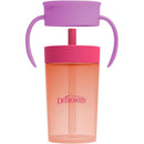 Dr. Brown's Milestones Straw to 360 Convertible Toddler Training Cup Set, 10 oz/300 mL, Pink Coral Image 3