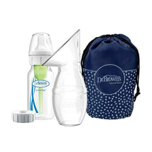 Dr. Brown's Milkflow Silicone Breast Pump, Breast Milk Catcher with Options+ Anti-Colic Baby Bottle & Travel Bag Image 1