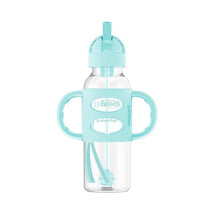 Dr. Brown's - Narrow Sippy Straw Bottles W/ Silicone Handles, Green Image 2