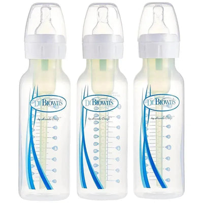 Dr. Brown's - 8 Oz Narrow Anti-Colic Options+ Baby Bottle, 3Pk Image 1