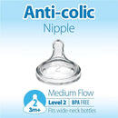Dr. Brown's Natural Flow® Anti-Colic Options+™ Wide-Neck Bottle Essentials Gift Set & Natural Flow Level 2 Image 4