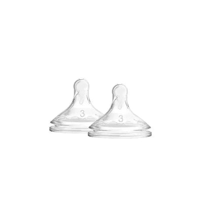 Dr. Brown's - 2Pk Options+ Level 3 Wide-Neck Silicone Bottle Nipples Image 1