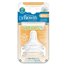 Dr. Brown's - 2Pk Options+ Level 3 Wide-Neck Silicone Bottle Nipples Image 2