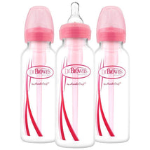 Dr. Brown's - 3Pk Options Narrow Bottles, 8 Oz, Pink Image 1
