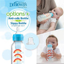 Dr. Brown's - Options+ Wide-Neck Bottle To Sippy Baby Bottle Start Kit, Blue, 9Oz Image 3