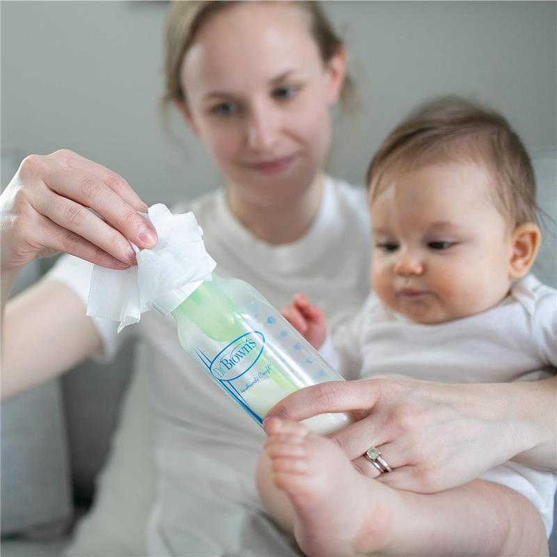 Dr. Brown - 40 Count Bottle & Pacifier Healthy Wipes, Safely Clean Bottles, Hypoallergenic Image 5