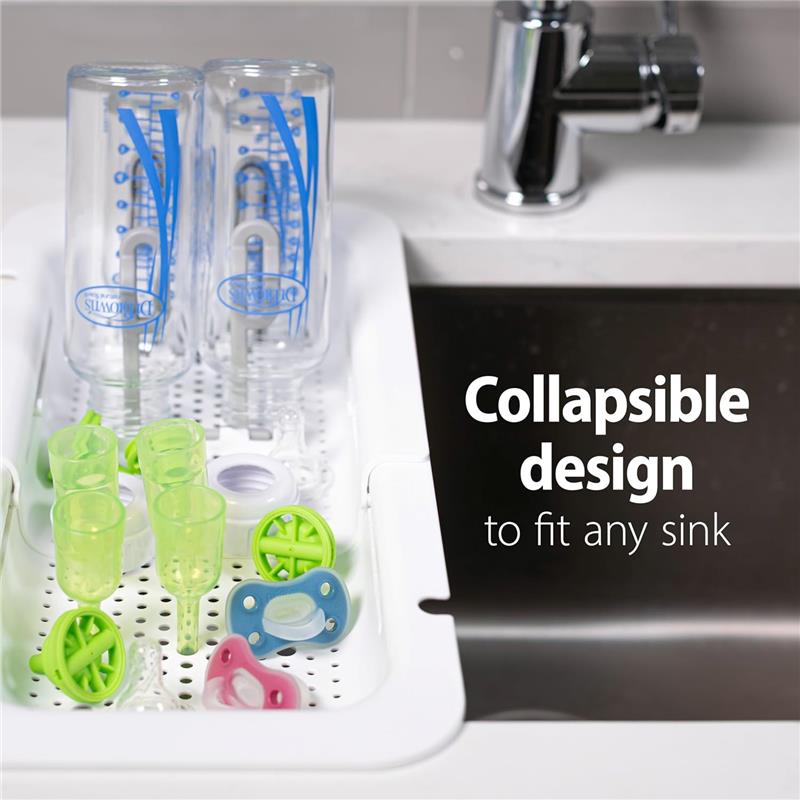 Dr. Brown's Sink Caddy for Baby Bottles and Parts with Two Brush Holders Image 5