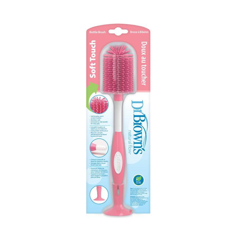 Dr. Brown's - Soft Touch Bottle Brush, Pink Image 3