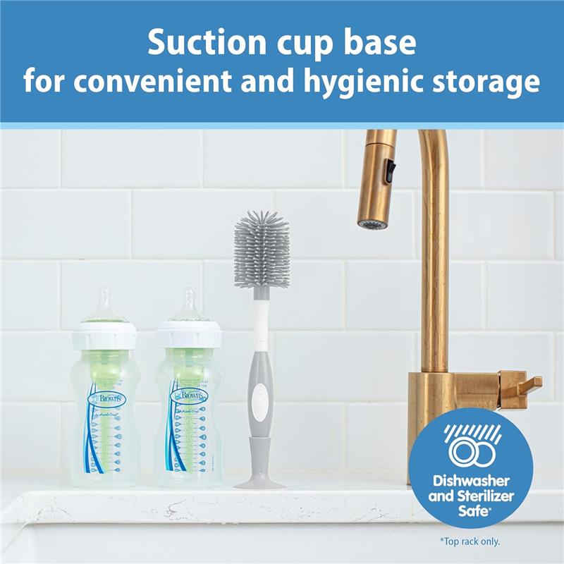 Dr. Brown's Soft Touch No Scratch Baby Bottle Cleaning Brush Image 2