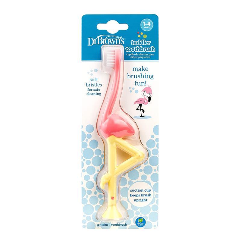 Dr. Brown's Toddler Toothbrush, Flamingo Image 3