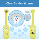 Dr. Brown's ToothScrubber Toddler Toothbrush, Green Monster Image 3