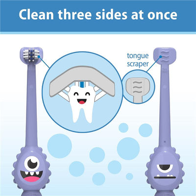 Dr. Brown's ToothScrubber Toothbrush, Purple Image 2