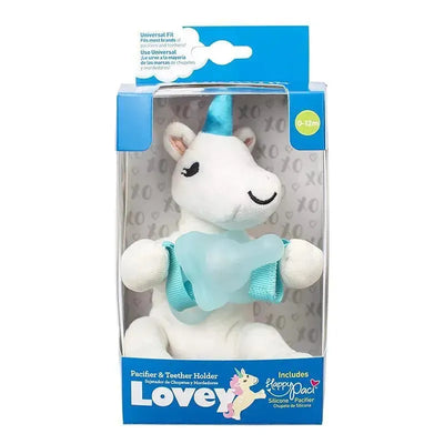 Dr. Brown's Unicorn Lovey W/ Aqua One-Piece Pacifier Image 1