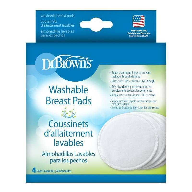Dr. Brown's - 4Pk Reusable & Washable Nursing Pads Image 3
