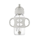 Dr. Brown's - Wide-Neck Sippy Straw Bottles W/ Silicone Handles, Gray Image 2