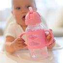 Dr. Brown's - Wide-Neck Sippy Straw Bottles W/ Silicone Handles, Pink Image 6