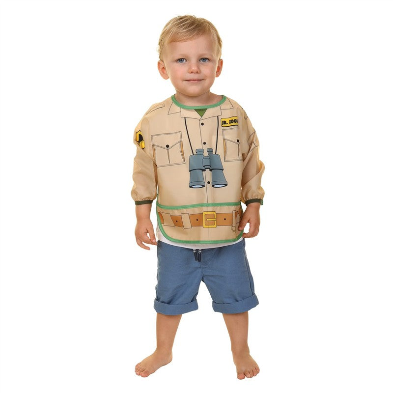 Dreambaby Character Toddler Bib with Sleeves - 2 Pack Astronaut & Zookeeper Image 4