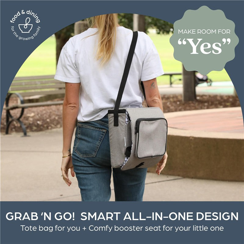 Dreambaby Grab 'N Go Booster Buddy Seat - Zig Zag Grey Image 4