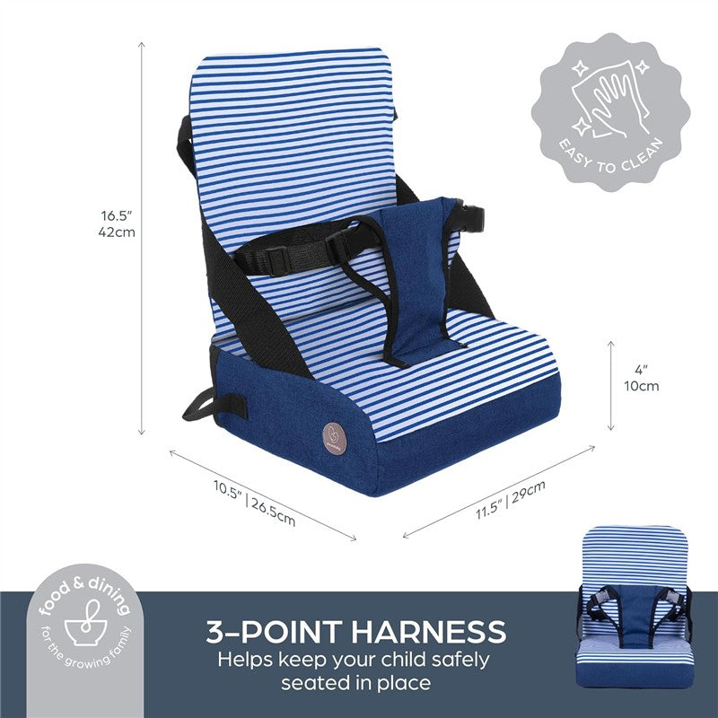 Dreambaby Grab 'N Go Booster Seat - Blue Denim Stripes Image 5