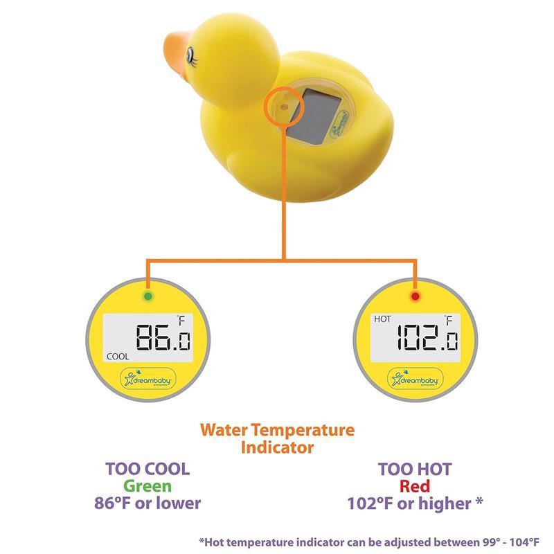 Dreambaby - Floating Toy Temperature Safety Monitor, Yellow Duck Image 3