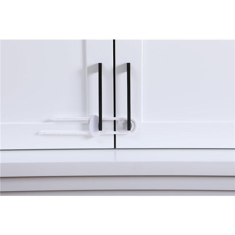 Dreambaby Sliding Locks with Catch - 2 Pack - White Image 3