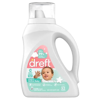 Dreft - Newborn Baby Liquid Laundry Detergent - 32 Loads Image 1