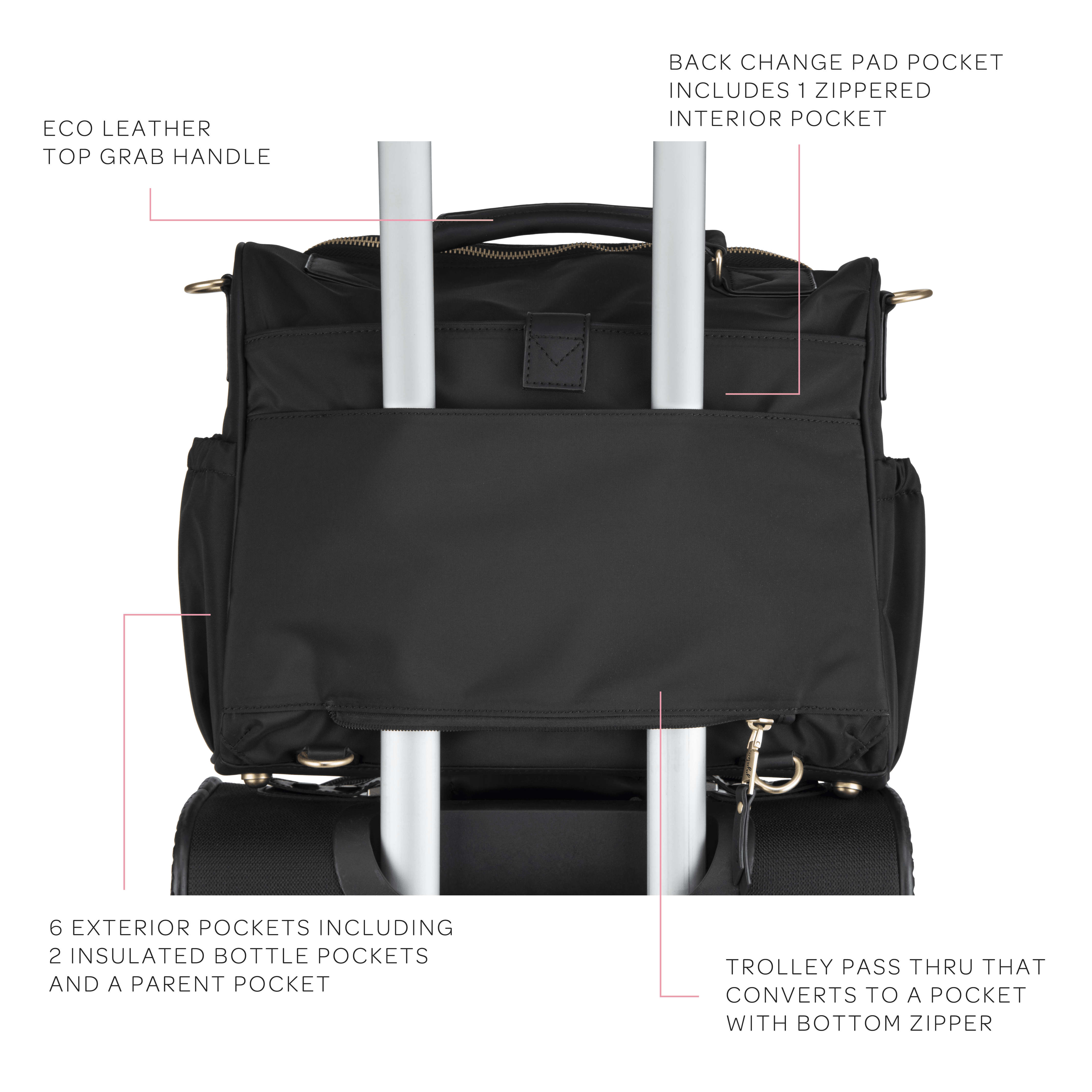 Eco B.F.F. - Black - Made from Recycled Materials - MacroBaby
