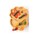 Eco Rascals Bamboo Suction Plate With Two Sections Dino, Blue Image 2