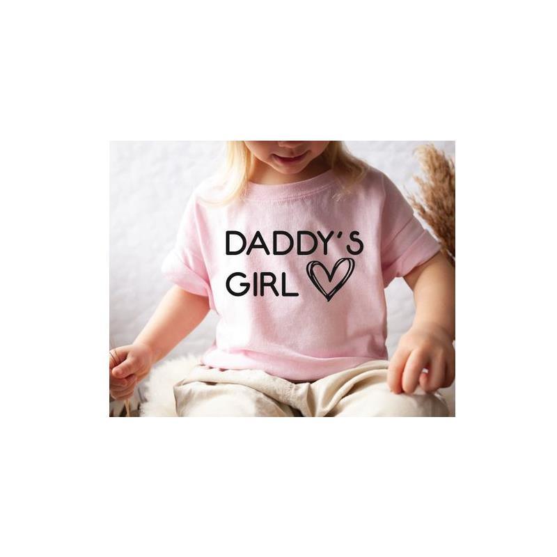 Eden & Eve Daddy's Girl Toddler Graphic Tee Pink - Toddler Clothes Image 1