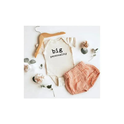 Eden & Eve Big Personality Baby Onesie Natural - Baby body Clothes Image 1