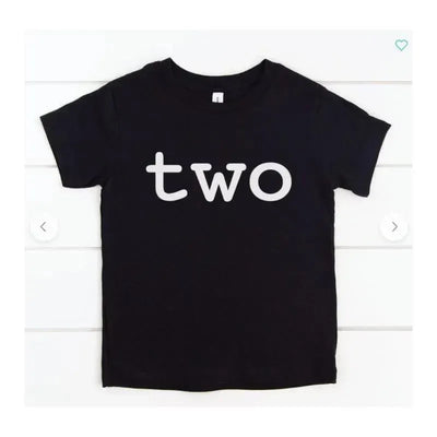 Eden & Eve Two Toddler Tee - Black Image 1