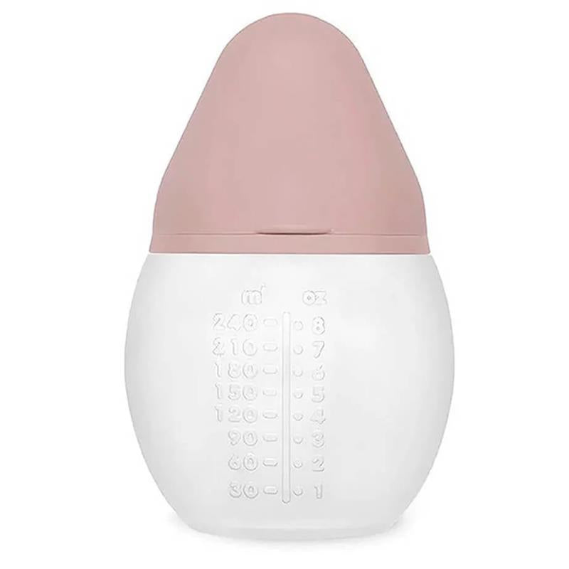 Elhee Baby Bottle 8 Oz Medium Flow, Blush Image 2