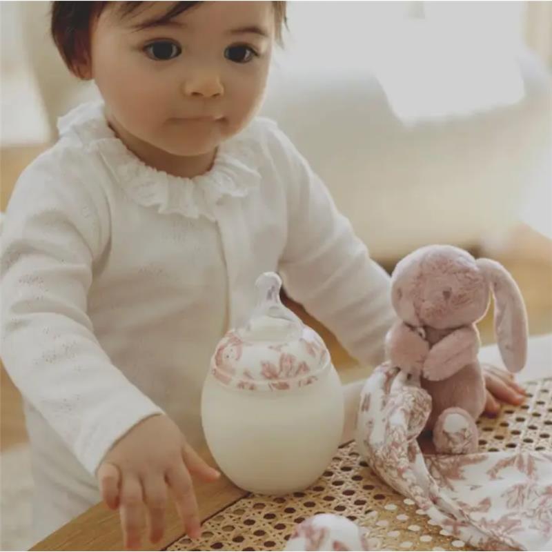 Elhee Baby Bottle & Comforter Set, Tartine Et Chocolat Pink Image 4