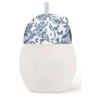 Elhee Straw Cup Tartine et Chocolat Toile de Jouy Blue 240 ml Image 1