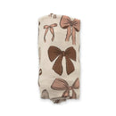 Ellie Sue - Baby Bows Stretch Swaddle Blanket Image 1