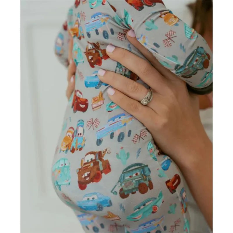 Ellie Sue - Baby Cars Bamboo Zipper Romper Image 3