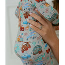 Ellie Sue - Baby Cars Bamboo Zipper Romper Image 3