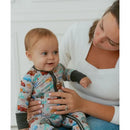 Ellie Sue - Baby Cars Bamboo Zipper Romper Image 4