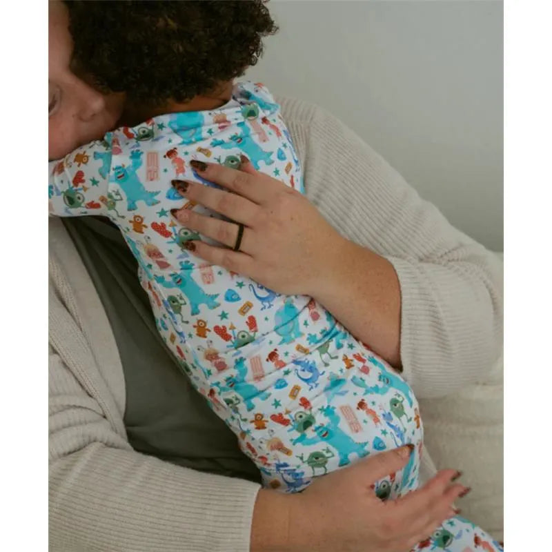 Ellie Sue - Baby Monsters Bamboo Pajama Set Image 5