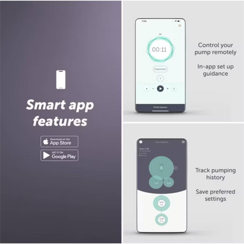 Elvie - Stride Hands Free Double Electric Breast Pump Image 3