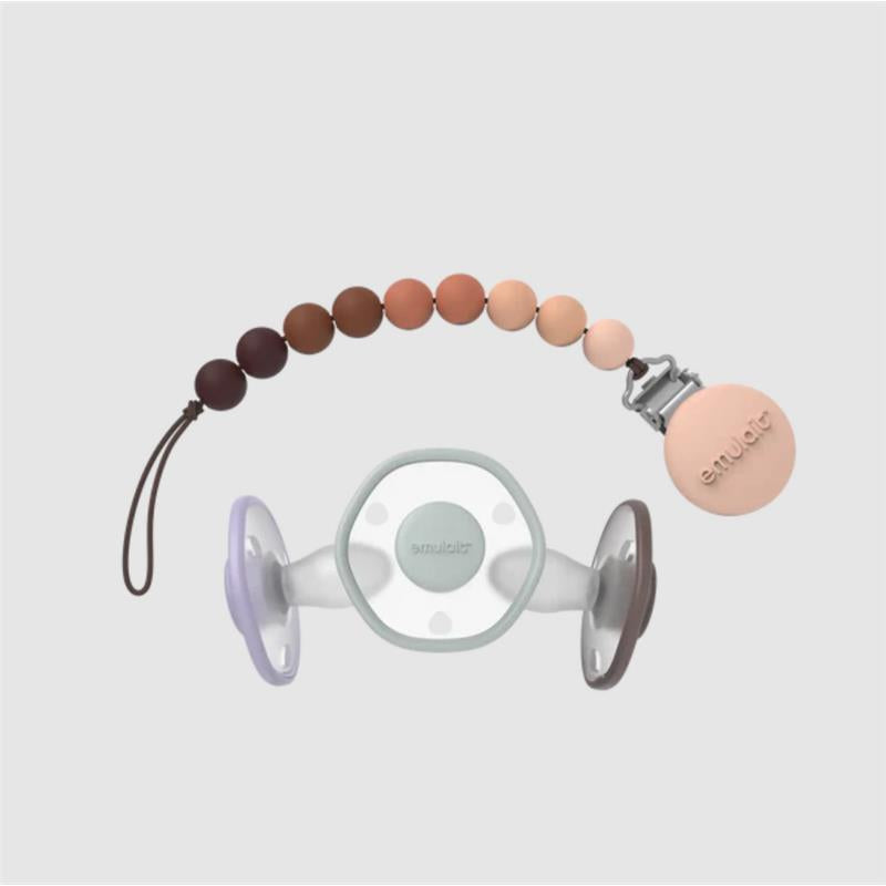 Emulait - 3Pk Pacifier & Clip Gift Set, 0/6M Image 2