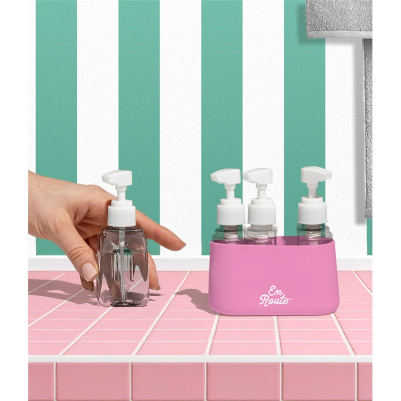 En Route Bon Voyage 4 Piece Travel Bottles - ASSORTED COLORS Image 2