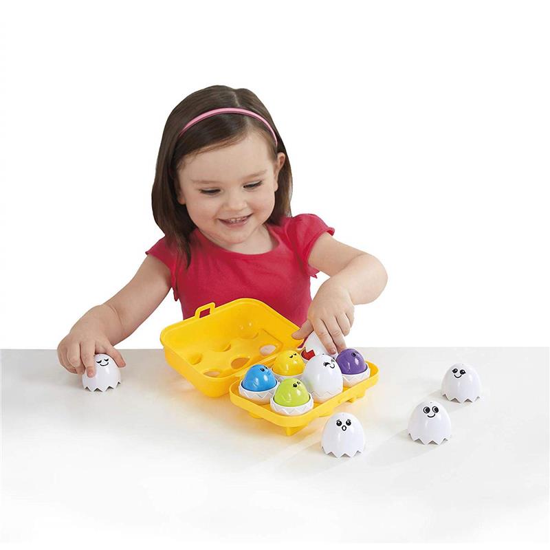 Epoch Peek 'N Peep Eggs Baby Match Up Toy with Lights and Music
