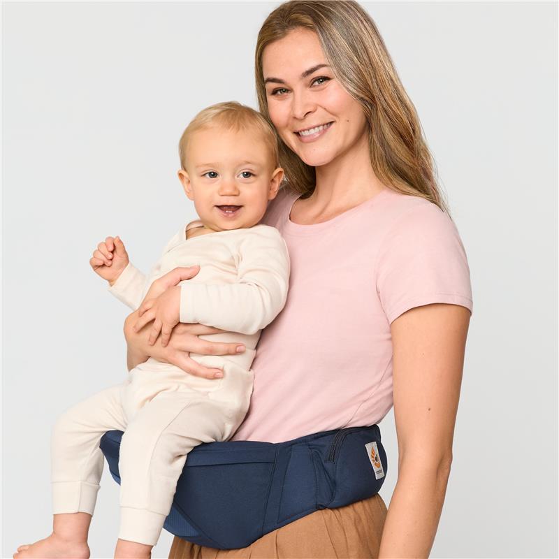 Ergobaby Lift Hip Seat Baby Carrier Hip Seat with Enhanced Lumbar Support, Midnight Blue Image 9