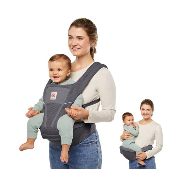 Ergobaby Alta Hip Seat Baby Carrier for Babies & Toddlers, Graphite Gr